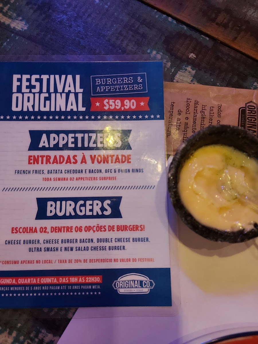 Menu Original Co. Burger & Steak-4